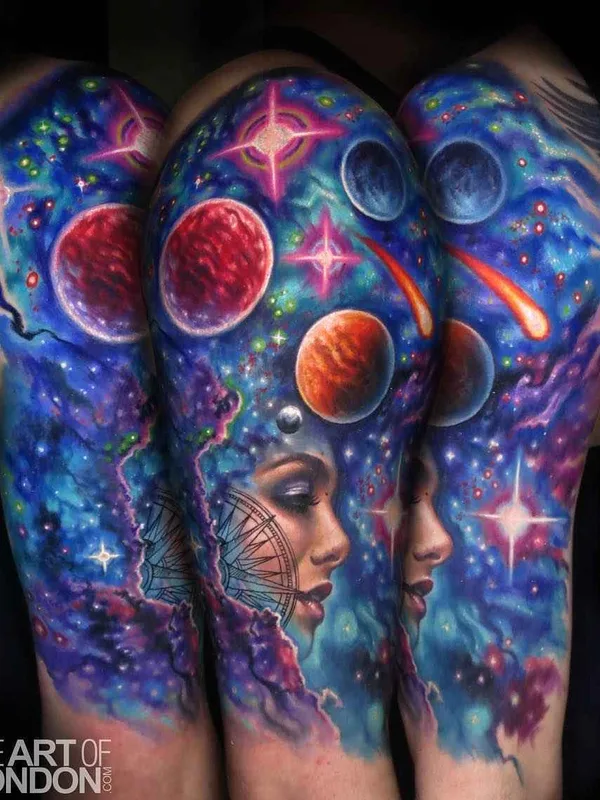 color realism Tatuagem em full sleeve #19738 | Tatuador London Reese