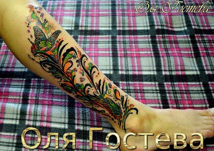 Тату эскиз #20428 Тату мастер Olya Gosteva © ® Tattoo 