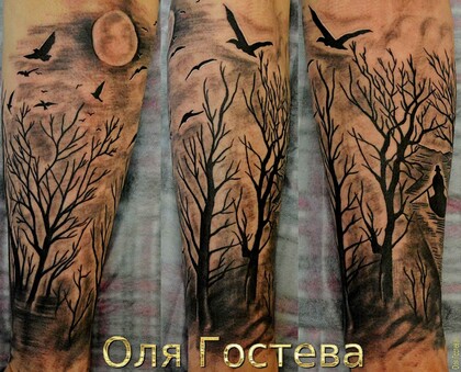 Тату эскиз #20399 Тату мастер Olya Gosteva © ® Tattoo 