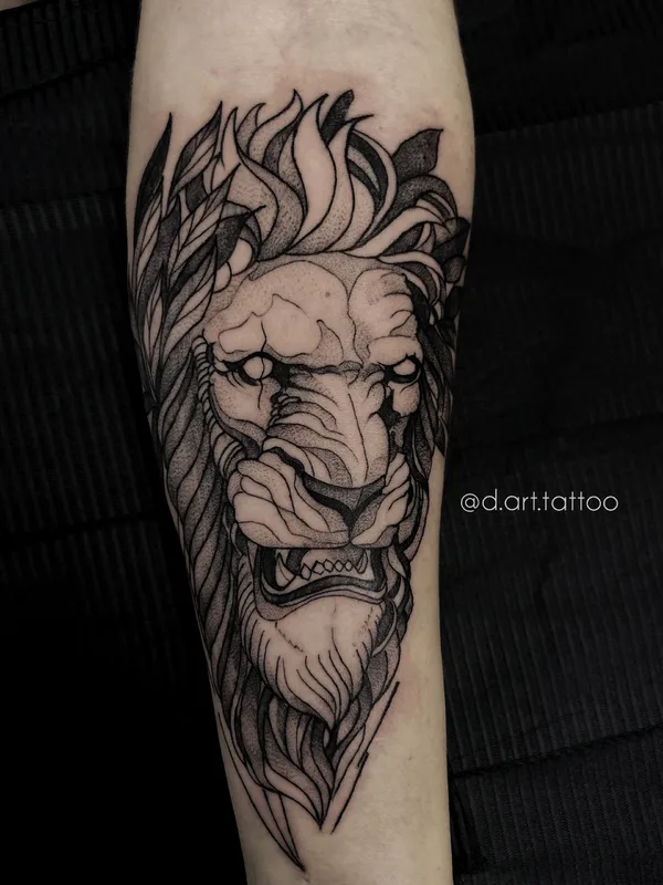 black blackwork tattoo on forearm #35819 | Tattoo Artist Дмитрий D.Art