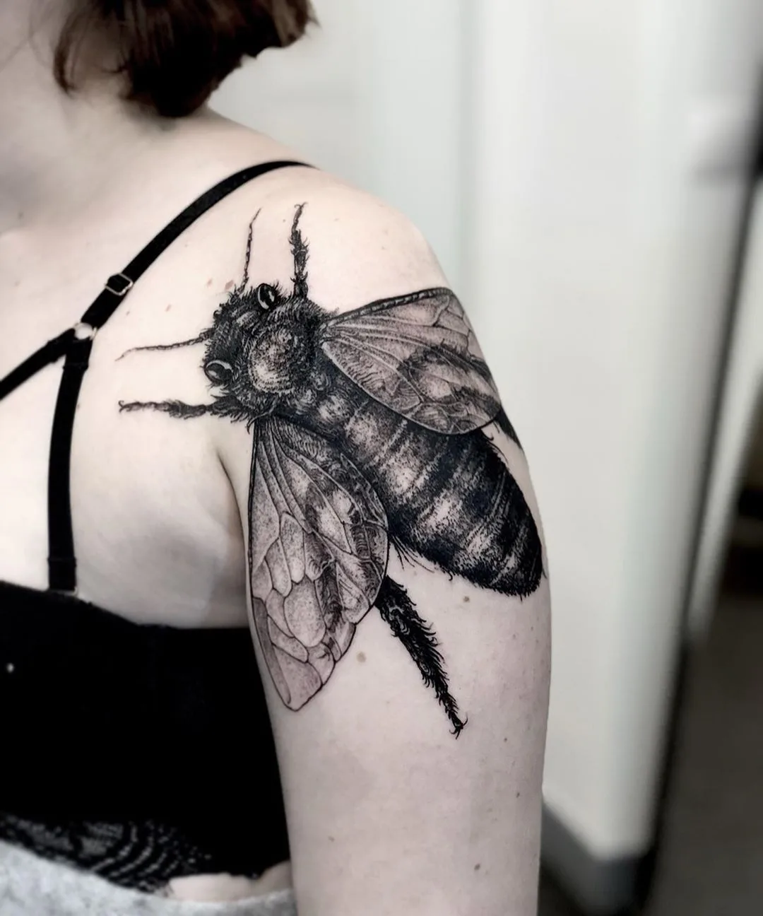 Tattoo artist Frederico Rabelo, black graphic tattoo | Brazil
