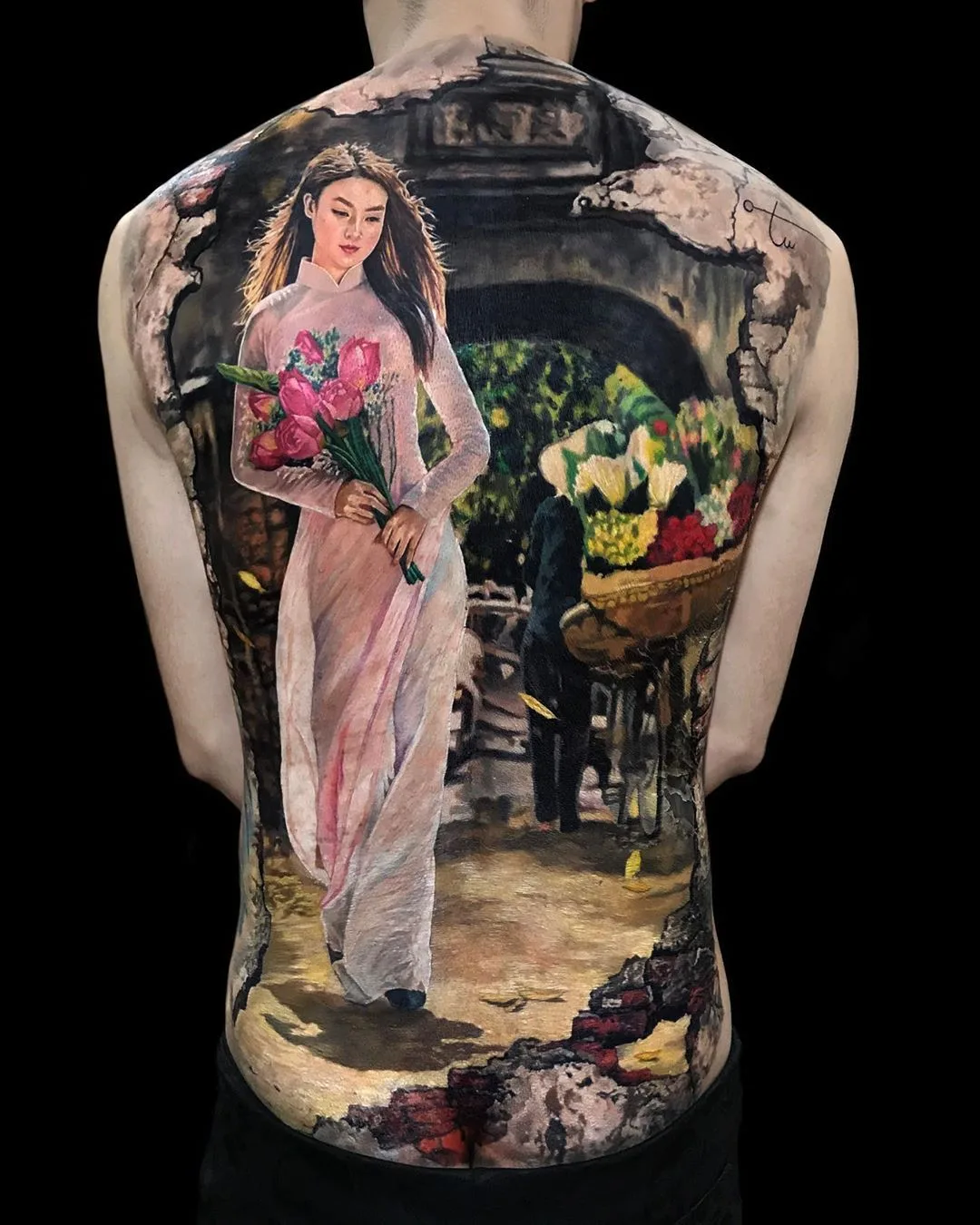 Large scale color realism tattoo - Tattoo artist Tu Den | Hanoi, Vietnam