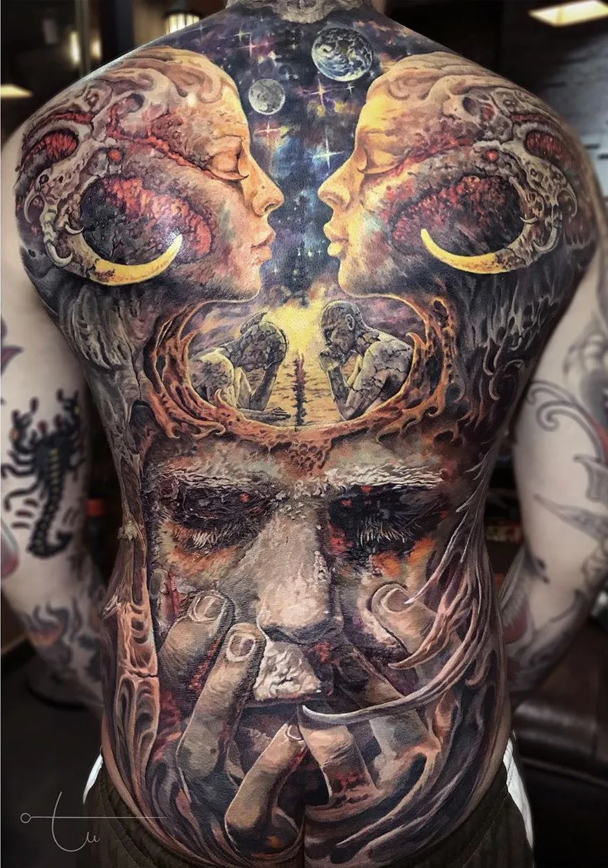 Large scale color realism tattoo - Tattoo artist Tu Den | Hanoi, Vietnam