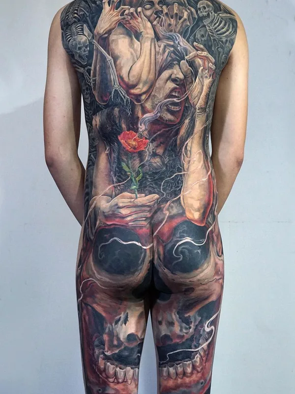 color realism tatouage sur full body #36019 | Artiste tatoueur Tu Den