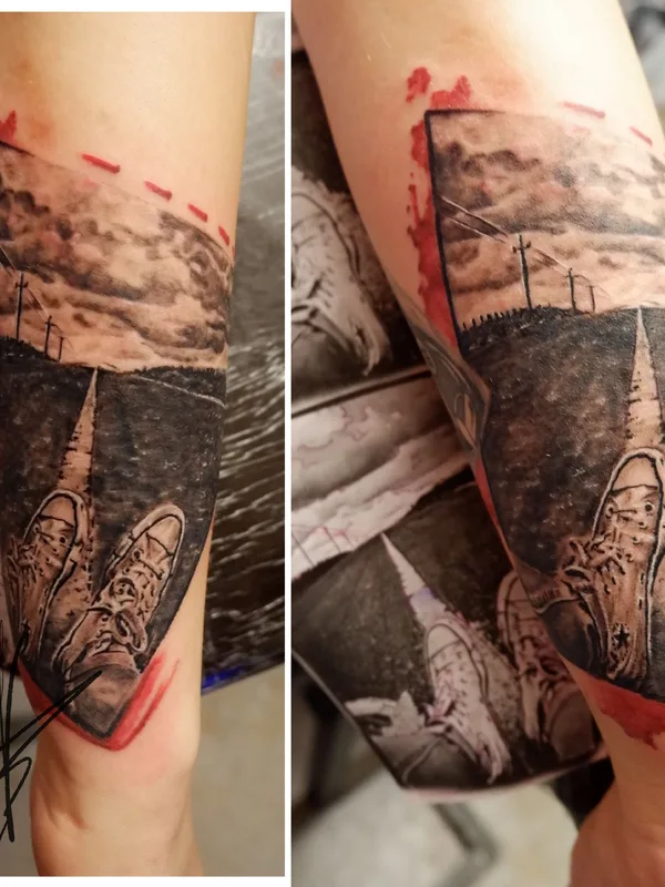 black and grey realism tatuaje en forearm #39422 | Tatuador Виктор Крюк