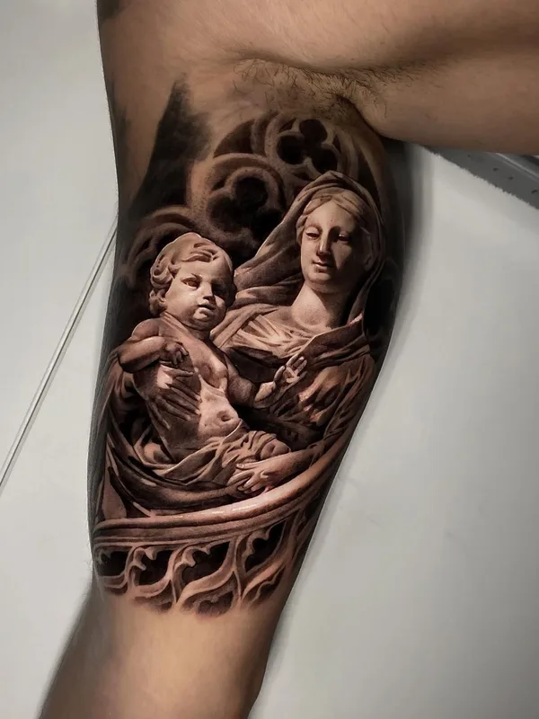 black and grey realism татуировка на forearm #39482 | Тату мастер Евгений Швырев