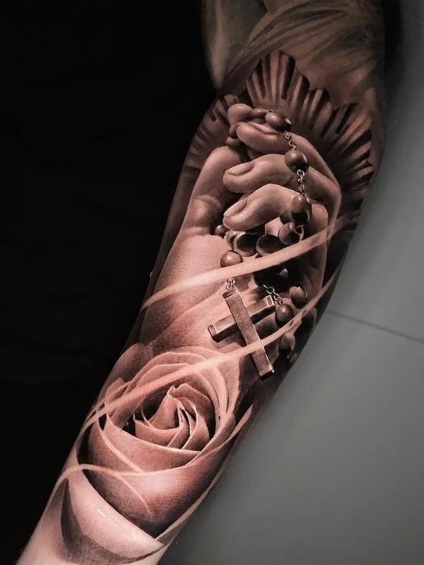 black and grey realism татуировка на forearm #39486 | Тату мастер Евгений Швырев