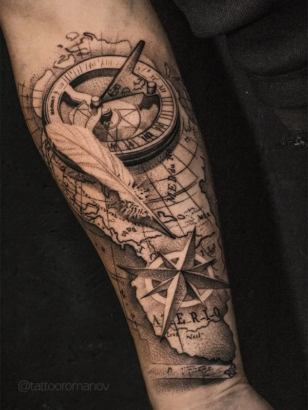 black and grey black and grey tattoo on forearm #54144 | Tattoo Artist Олег Романов