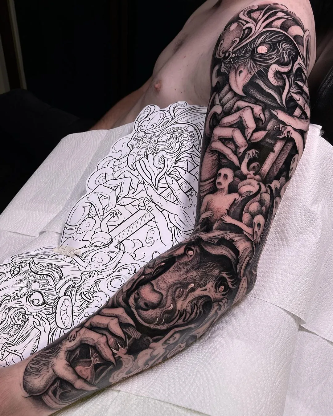 Tattoo sleeve by André Fantini