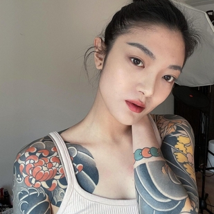 🔥 Горячие фото, портфолио модели  #54191 Тату модель Lele Youli