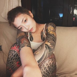 🔥 Горячие фото, портфолио модели  #54195 Тату модель Lele Youli