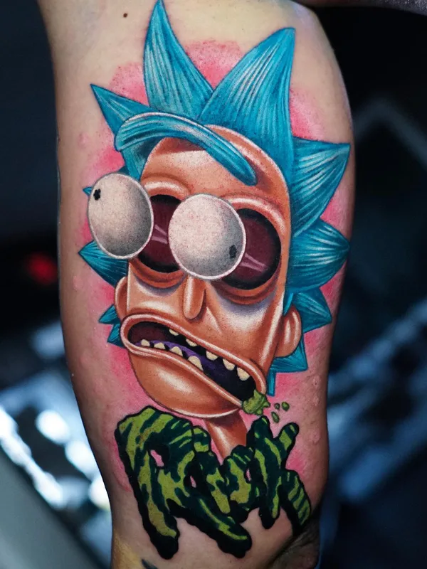 color cartoon tatuaje en forearm #54264 | Tatuador Eigleer Nunes
