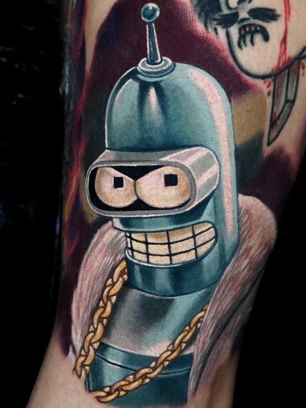 color cartoon tatuaje en forearm #54255 | Tatuador Eigleer Nunes
