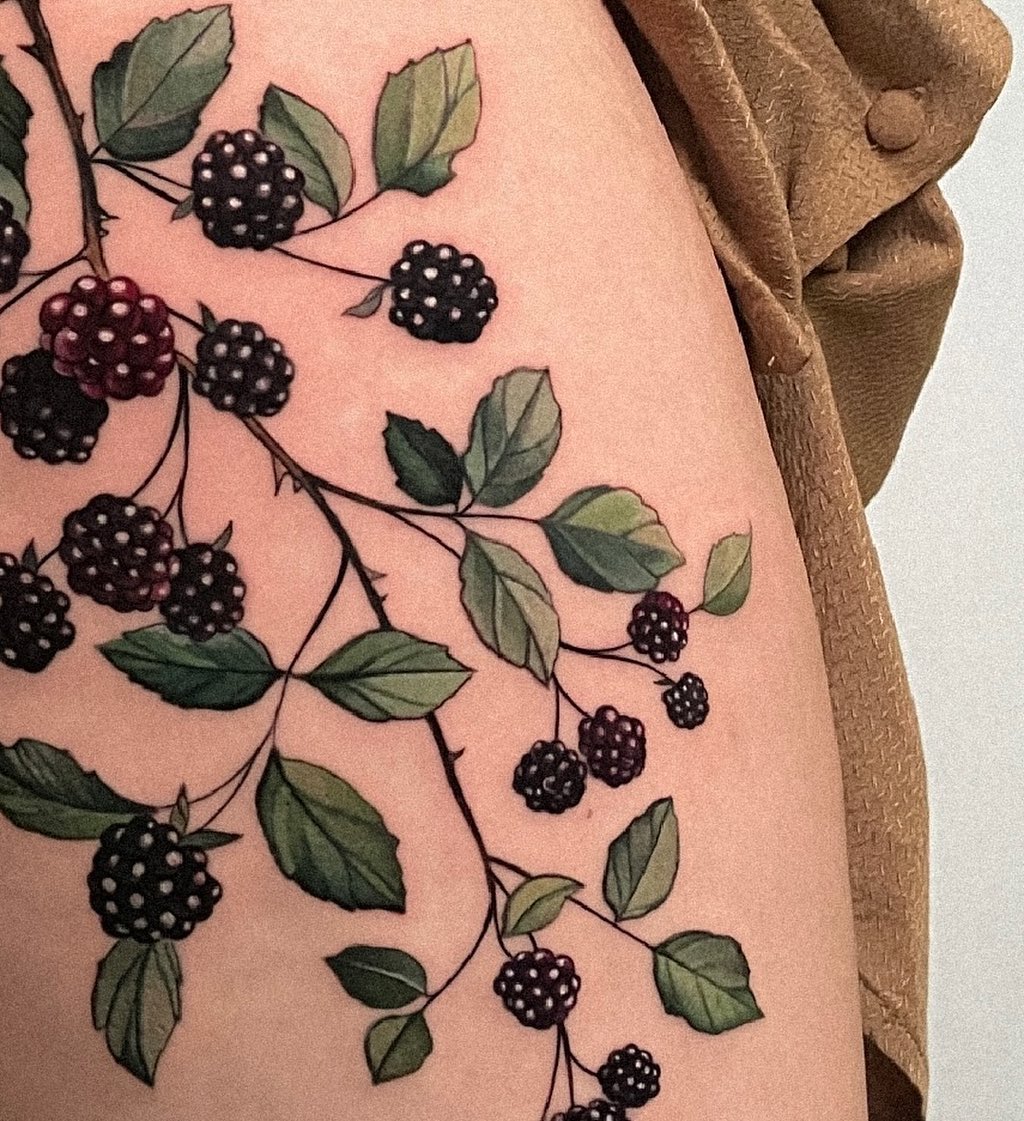 blackberry stem tattooTikTok Search