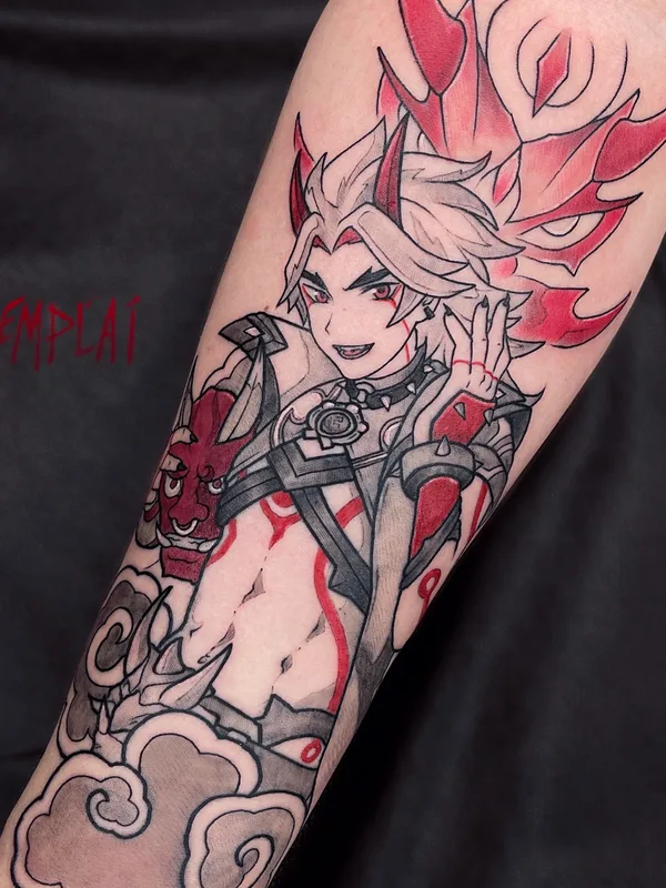 color anime татуировка на forearm #54664 | Тату мастер Дима Semplai