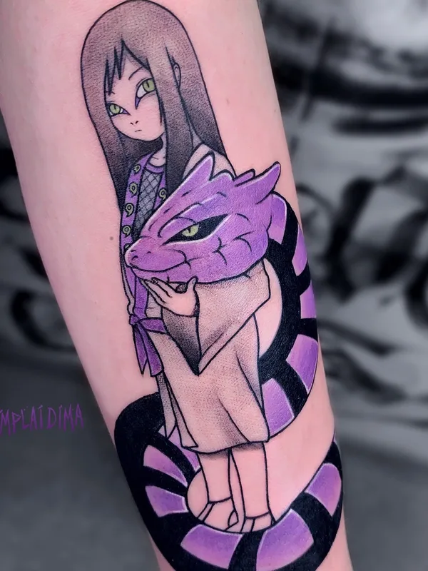 color anime татуировка на forearm #54663 | Тату мастер Дима Semplai