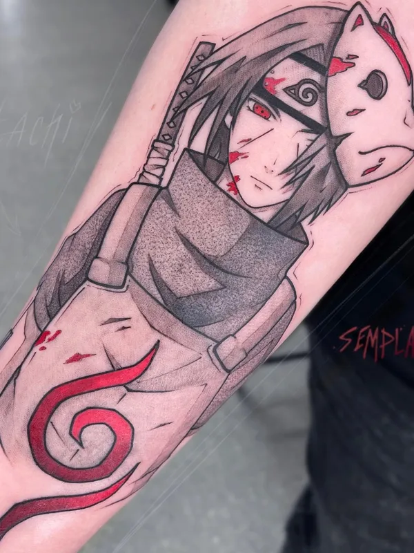 color anime татуировка на forearm #54671 | Тату мастер Дима Semplai