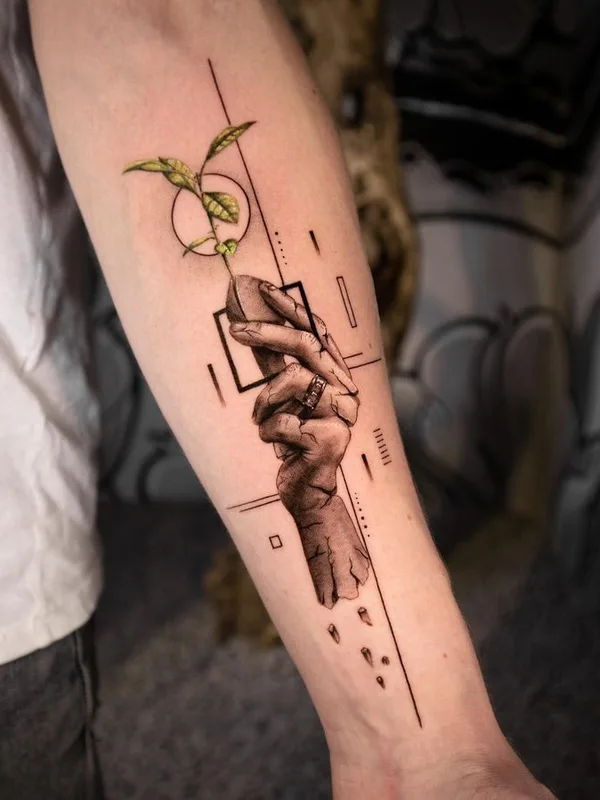 black and grey fineline 타투 부위 forearm #67590 | 타투이스트 Ódor Benjámin