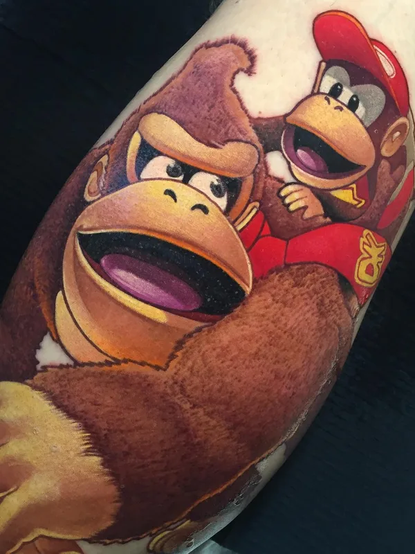 color cartoon 纹身 在 forearm #67663 | 纹身师 Otte Timar