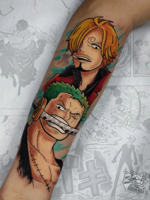 color anime Tatuaggio su forearm #68401 | Tatuatore facchtattoogeek