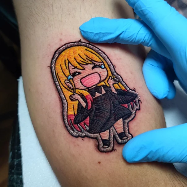 Anime Anime character tattoo on Forearm