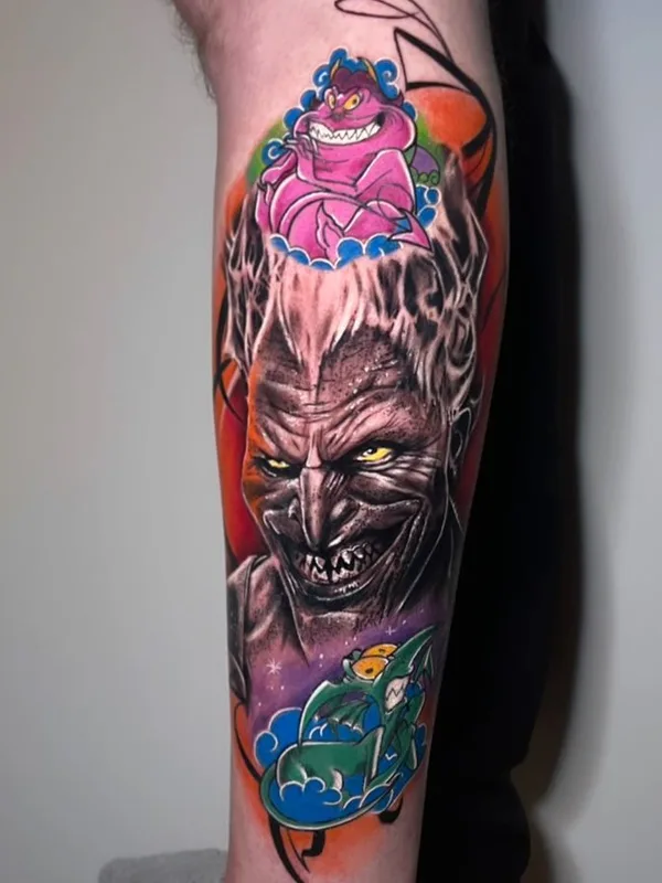 color illustrative Tatuaggio su calf #68445 | Tatuatore sirbatattoo
