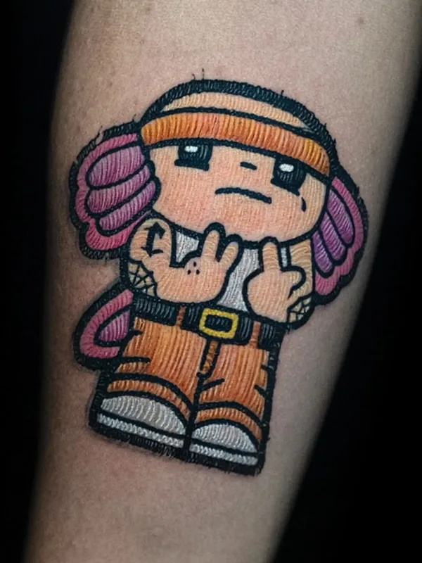 color cartoon Tatuaggio su forearm #68495 | Tatuatore da_ve_tattoo