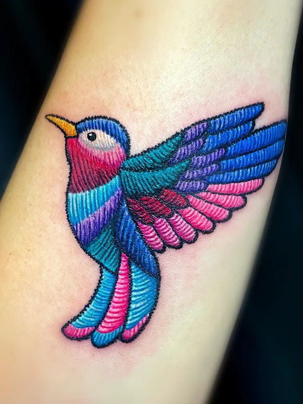color illustrative tattoo on forearm #68572 | Tattoo Artist Gyeong