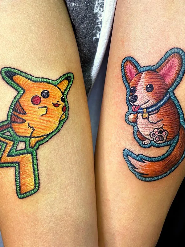 color cartoon tattoo on forearm #68582 | Tattoo Artist Gyeong