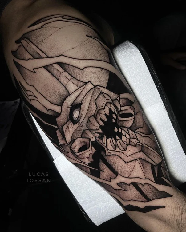 Geometric Abstract tattoo on Forearm