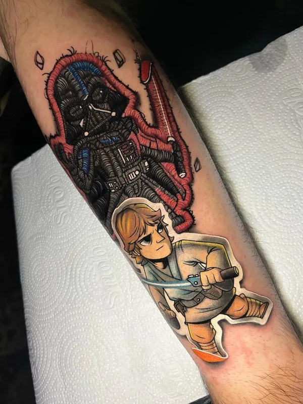 color new school tattoo on forearm #68585 | Tattoo Artist Lucas Tossan