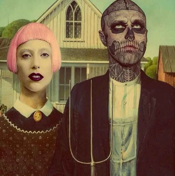 Modello tatuato Rick &laquo;Zombie boy&raquo; Genest, fotografia alternativa | Canada