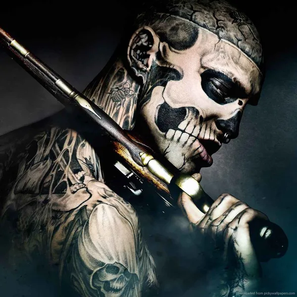 tattoo #928 | Tattoo Model Rick «Zombie boy» Genest