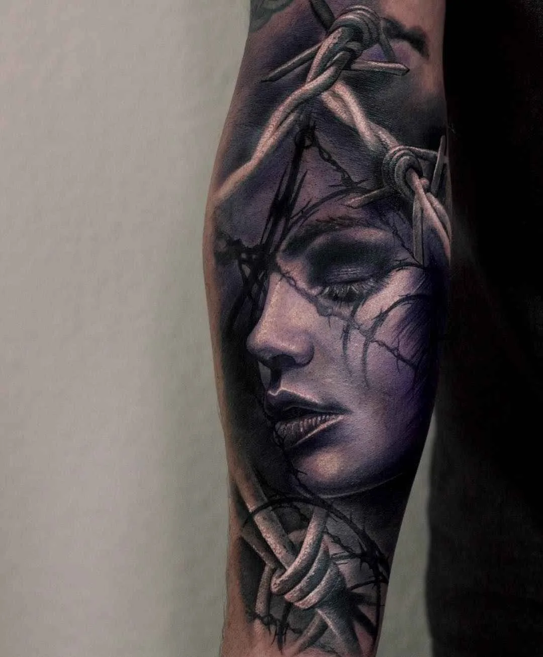 Тату-мастер Sam Barber атмосферные реализм татуировки цветные, черно-белые | Tattoo artist Sam Barber realism tattoo dark , color, black and gray