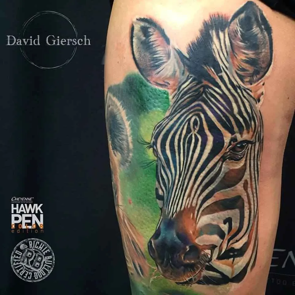 Tattoo artist David Giersch color realistic tattoo | Berlin, Germany