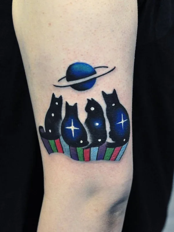 color illustrative 纹身 在 forearm #10888 | 纹身师 David Cote Peyote