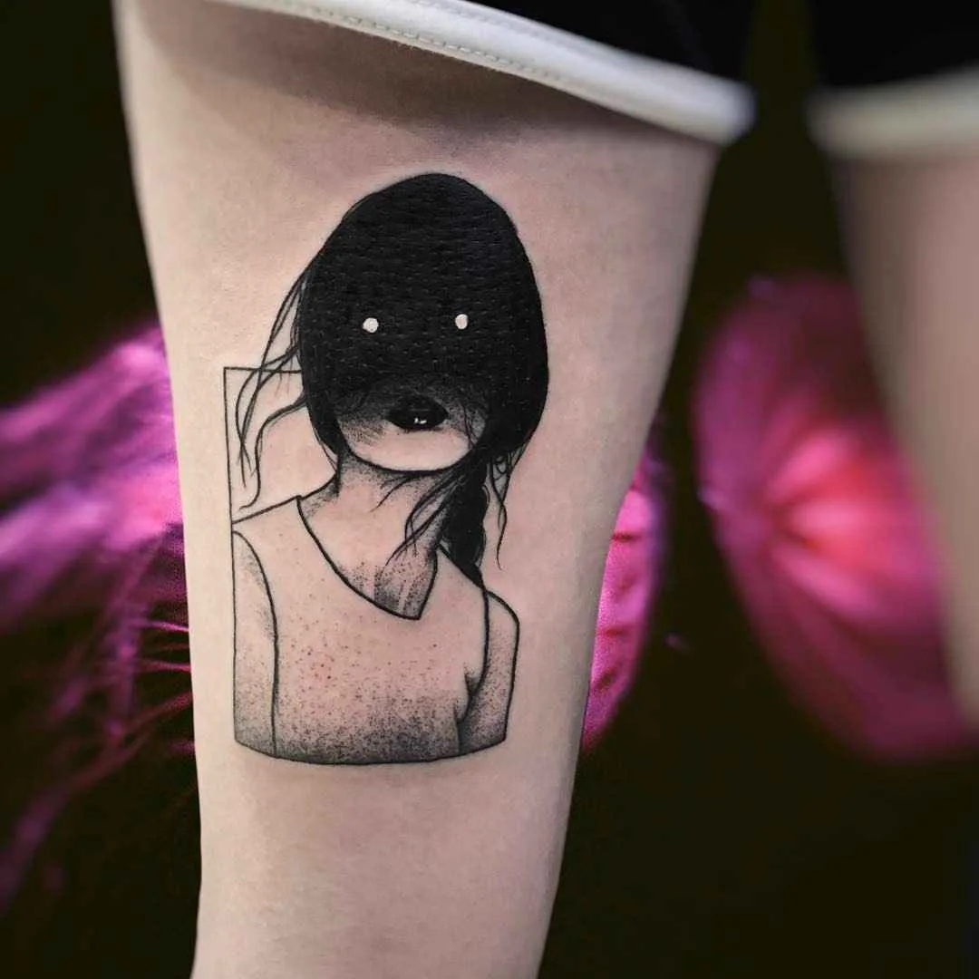 Тату мастер SEWP скетч трэш блэкворк татуировки | Tattoo artist SEWP blackwork dotwork erotic tattoo