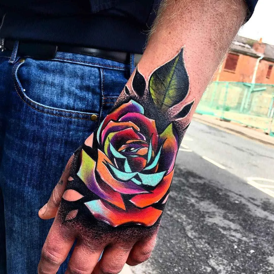 тату мастер Andrew Little Andy Marsh цветные яркие авторские татуировки ньюскул | tattoo artist Andrew Little Andy Marsh colour design new school tattoo