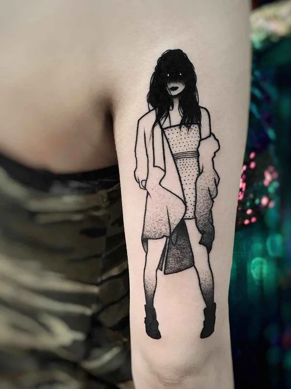 black blackwork Tatuagem em upper arm #11166 | Tatuador SEWP