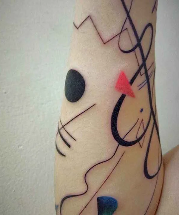 color abstract 纹身 在 forearm #10876 | 纹身师 Hill