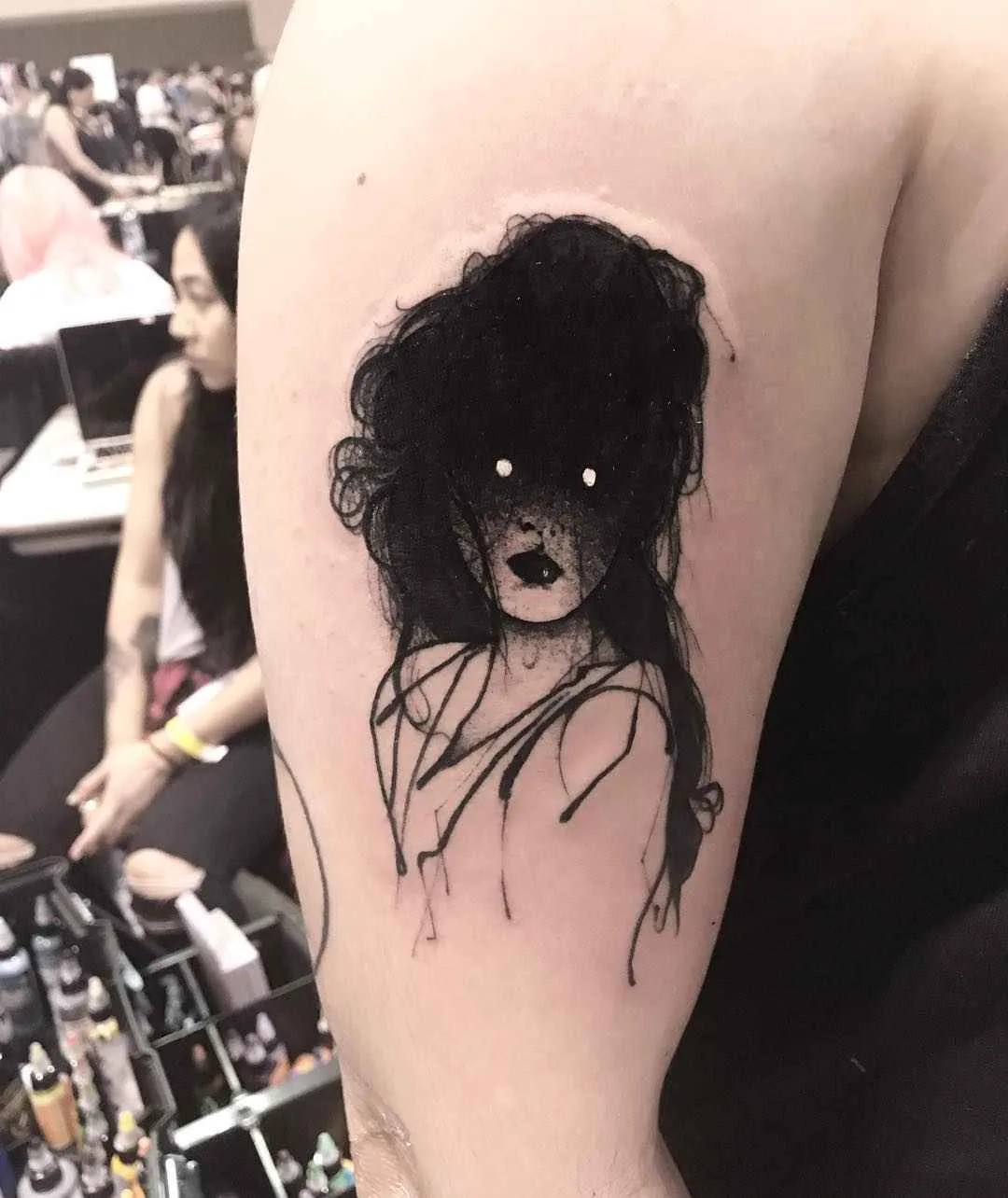Тату мастер SEWP скетч трэш блэкворк татуировки | Tattoo artist SEWP blackwork dotwork erotic tattoo