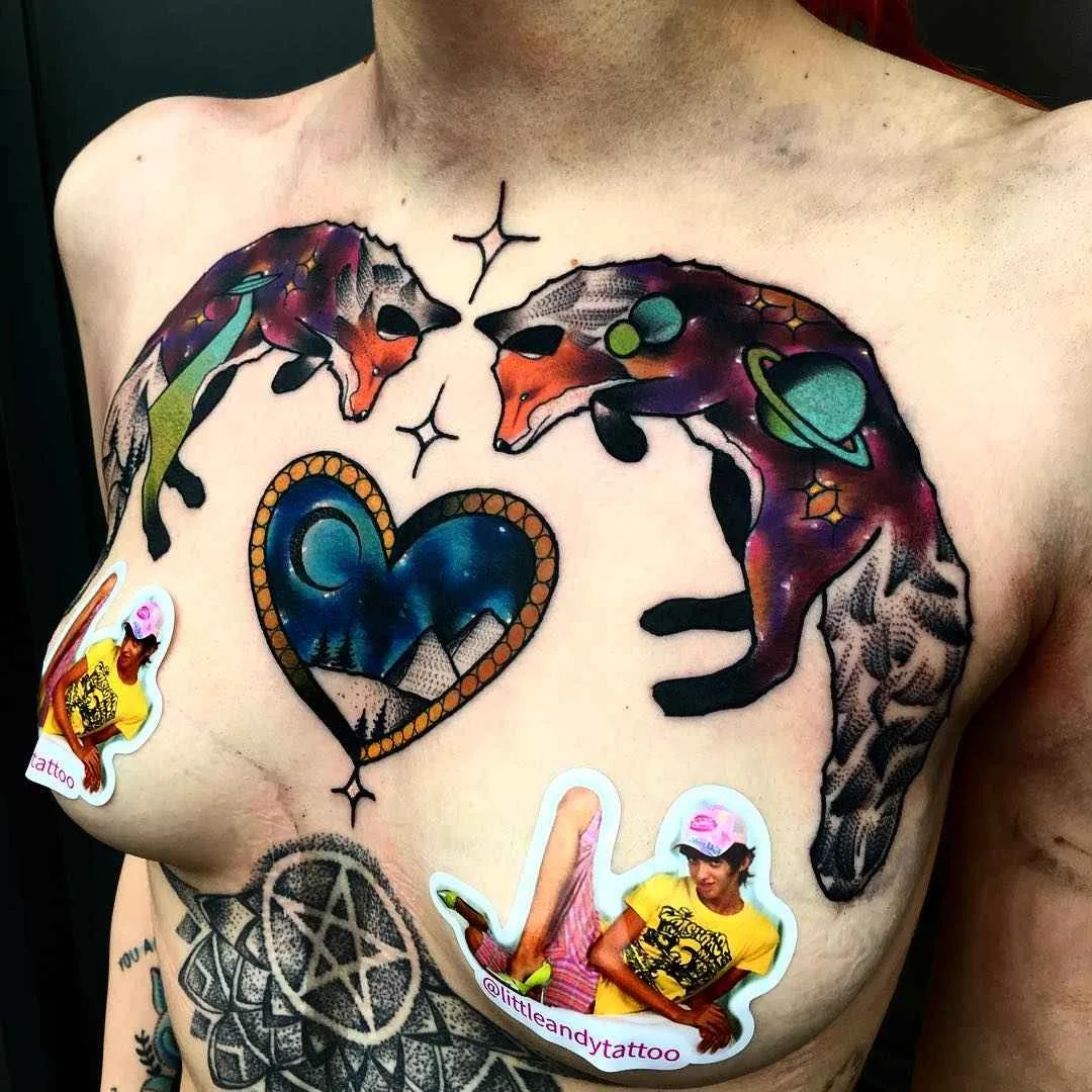 тату мастер Andrew Little Andy Marsh цветные яркие авторские татуировки ньюскул | tattoo artist Andrew Little Andy Marsh colour design new school tattoo
