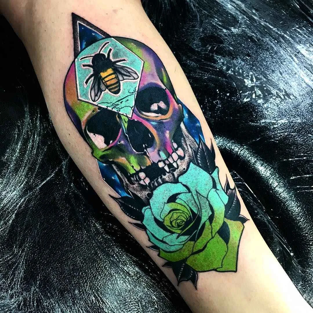 тату мастер Andrew Little Andy Marsh цветные яркие авторские татуировки ньюскул | tattoo artist Andrew Little Andy Marsh colour design new school tattoo