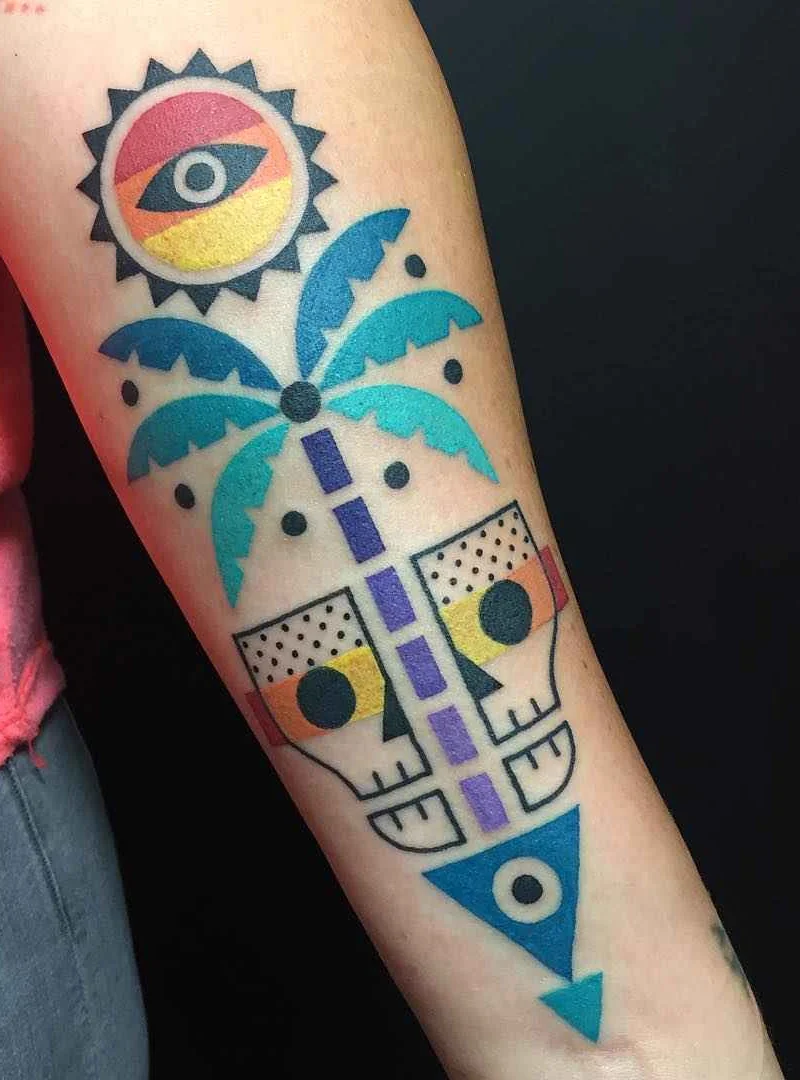 Winston Whale - tatouaggi abstract luminosi