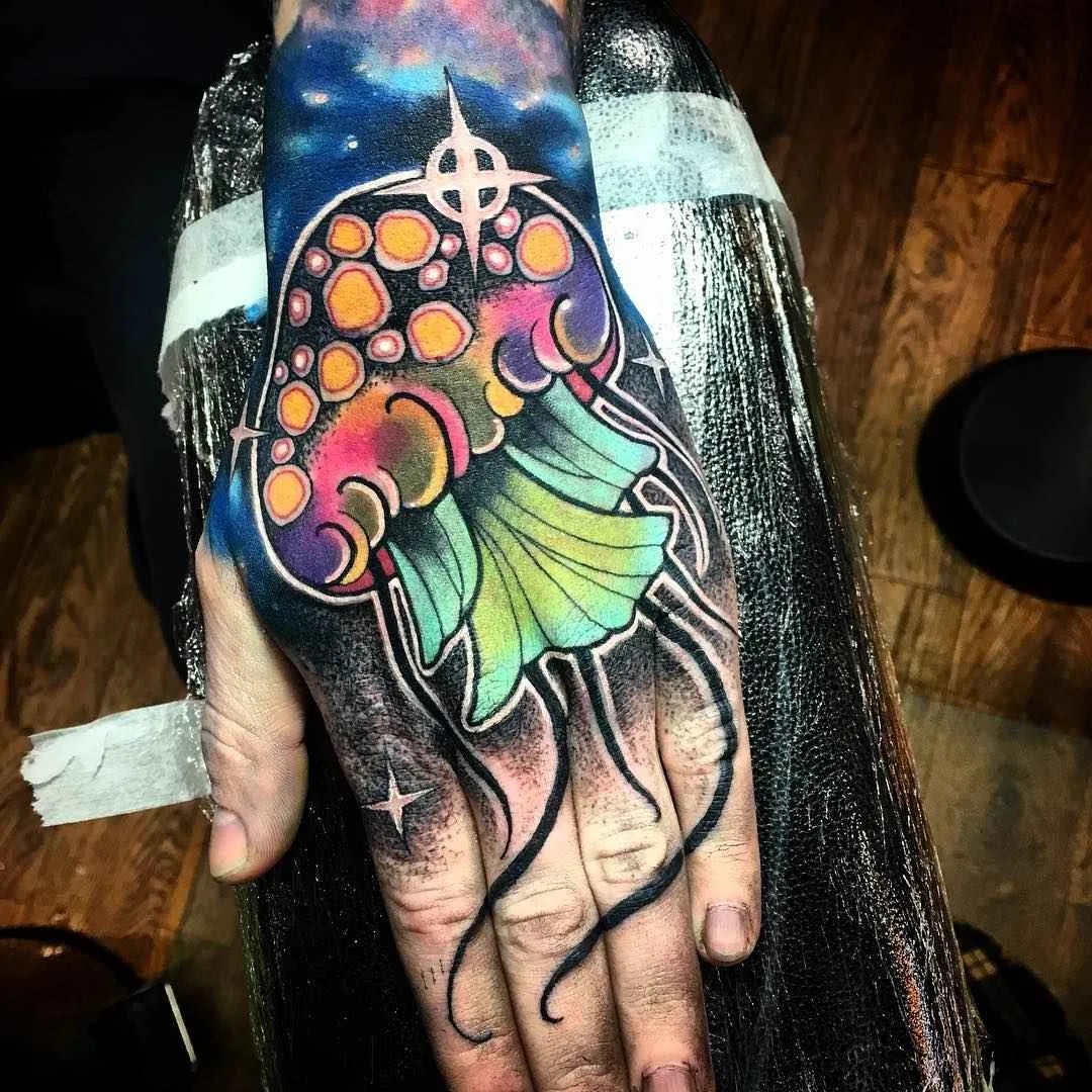 тату мастер Andrew Little Andy Marsh цветные яркие авторские татуировки ньюскул | tattoo artist Andrew Little Andy Marsh colour design new school tattoo