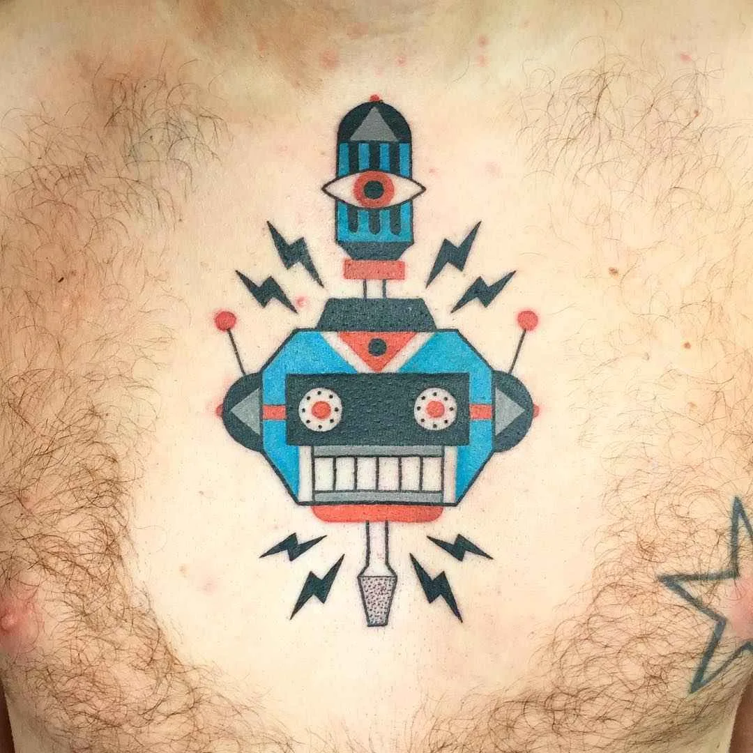тату мастер Winston Whale цветные абстрактные татуировки | tattoo artist Winston Whale colour abstract tattoo