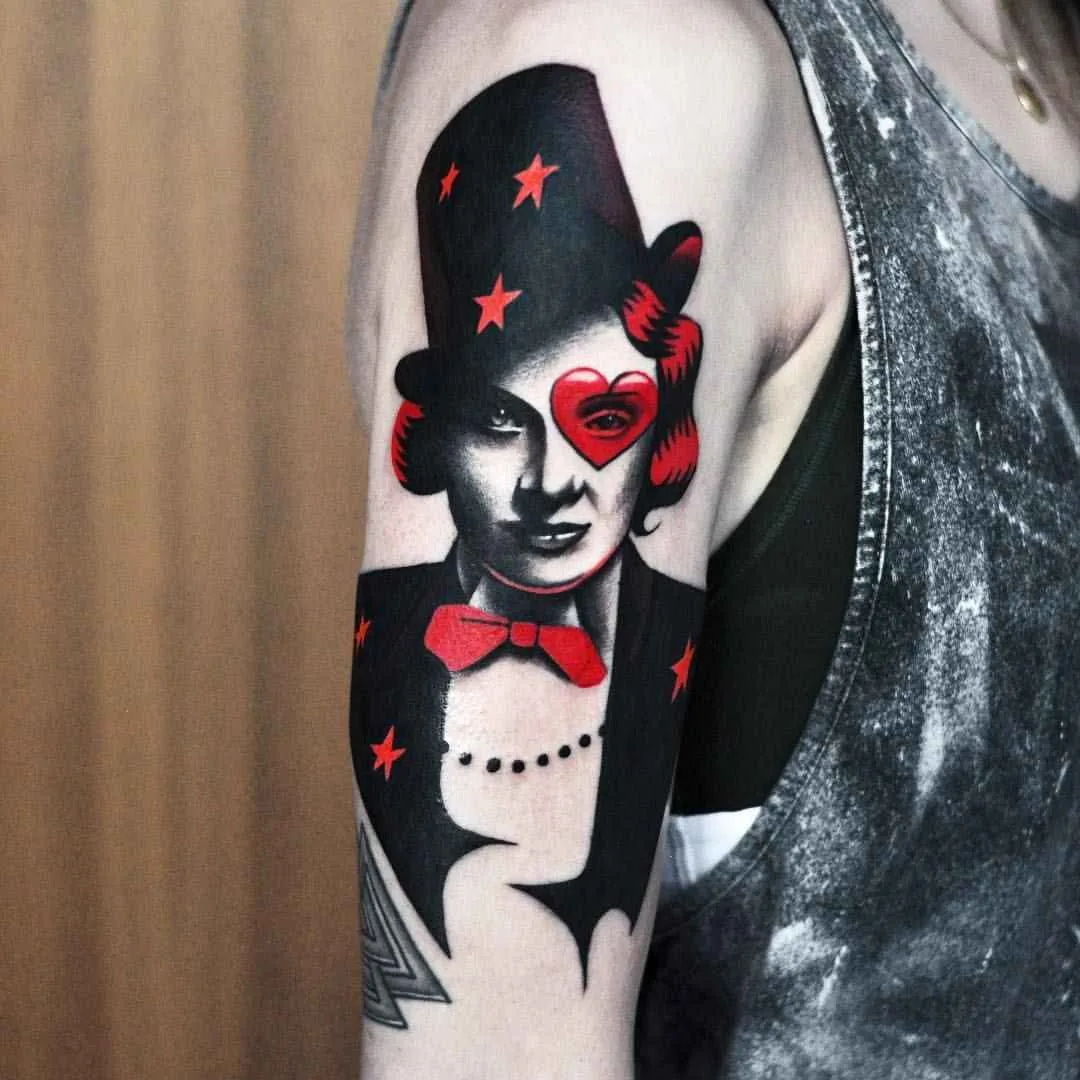 Tattoo artist David Peyote Cote color design tattoo 2017