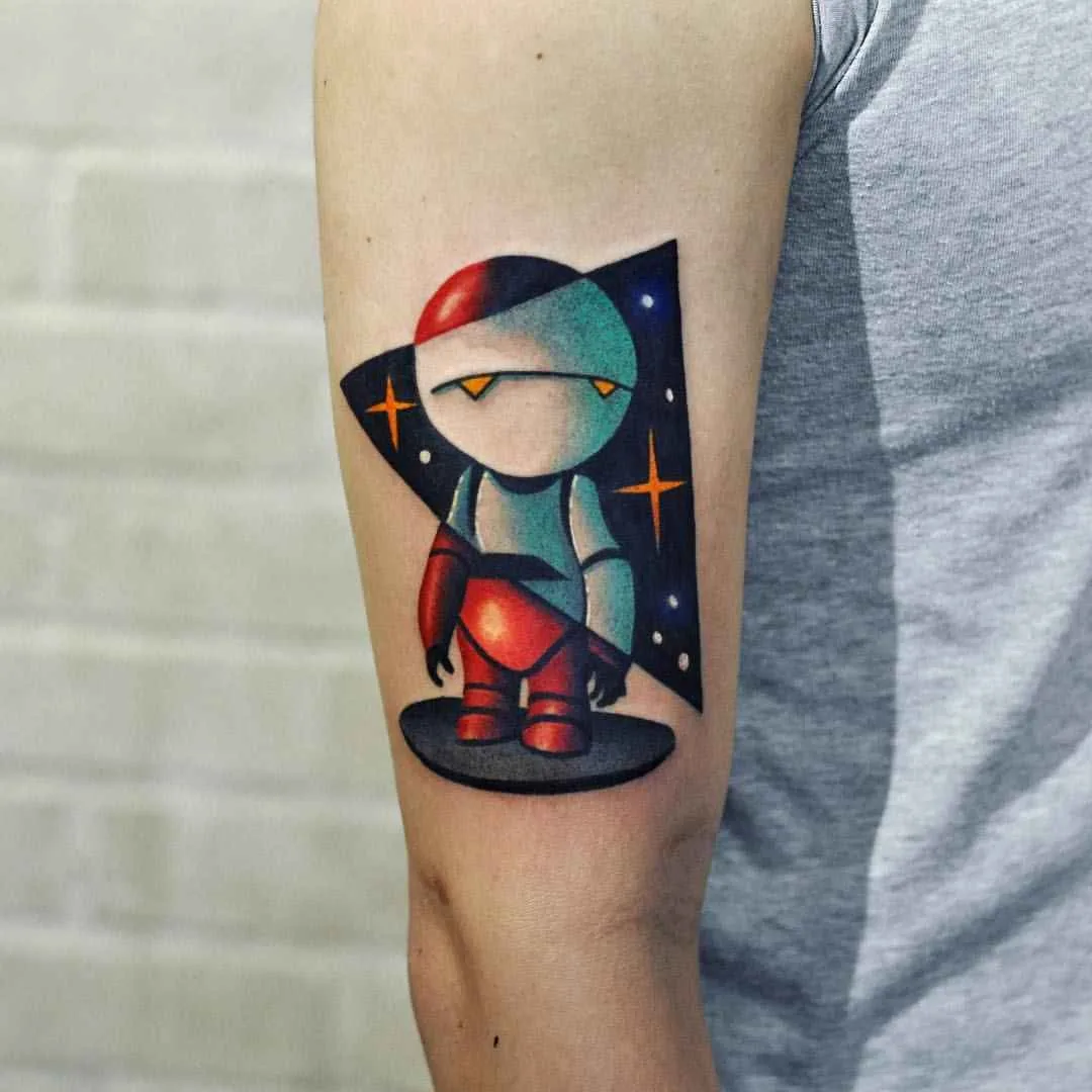 Tattoo artist David Peyote Cote color design tattoo 2017