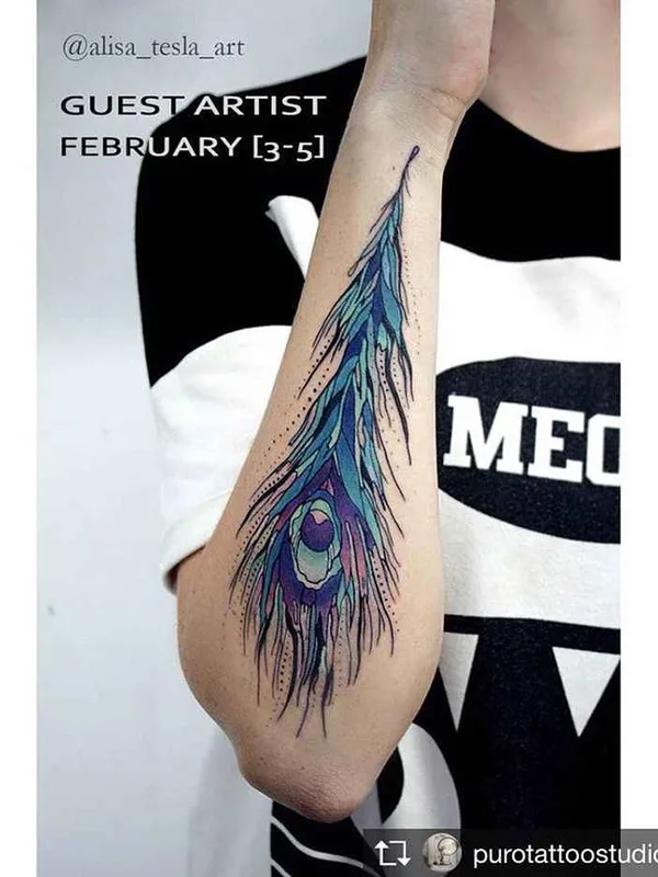 color illustrative tattoo on forearm #10955 | Tattoo Artist Alisa Tesla