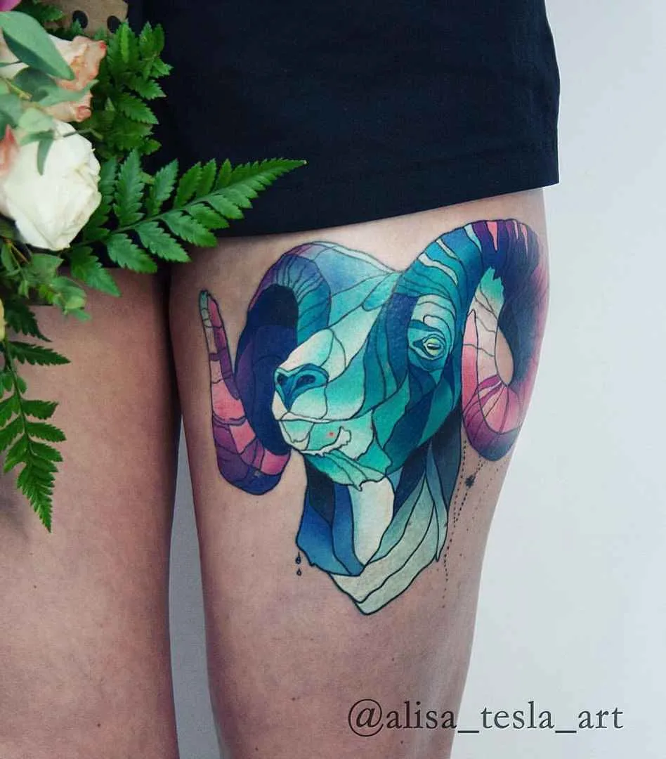 тату мастер Alisa Tesla цветные татуировки акварель графика Санкт-Петербург | Tattoo artist Alisa Tesla color tattoo watercolor graphic